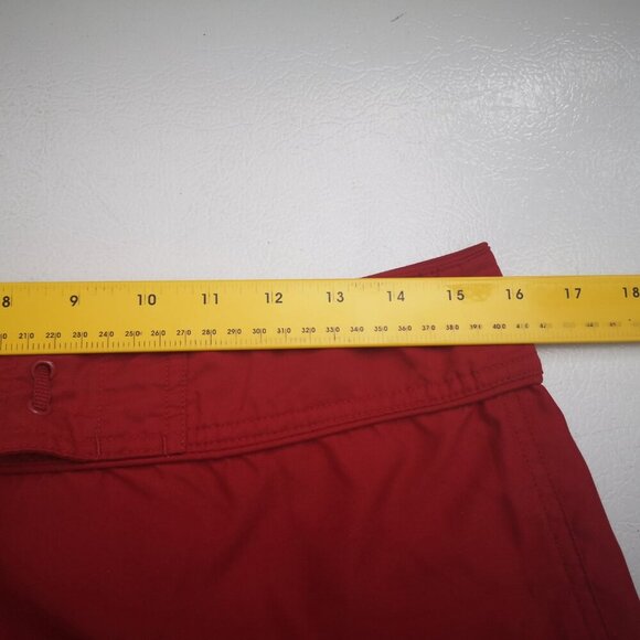 Izod Ladies Size 12 X-tra Dry Ankle Length Red Straight Wide Legs Golf Pants - Picture 10 of 12